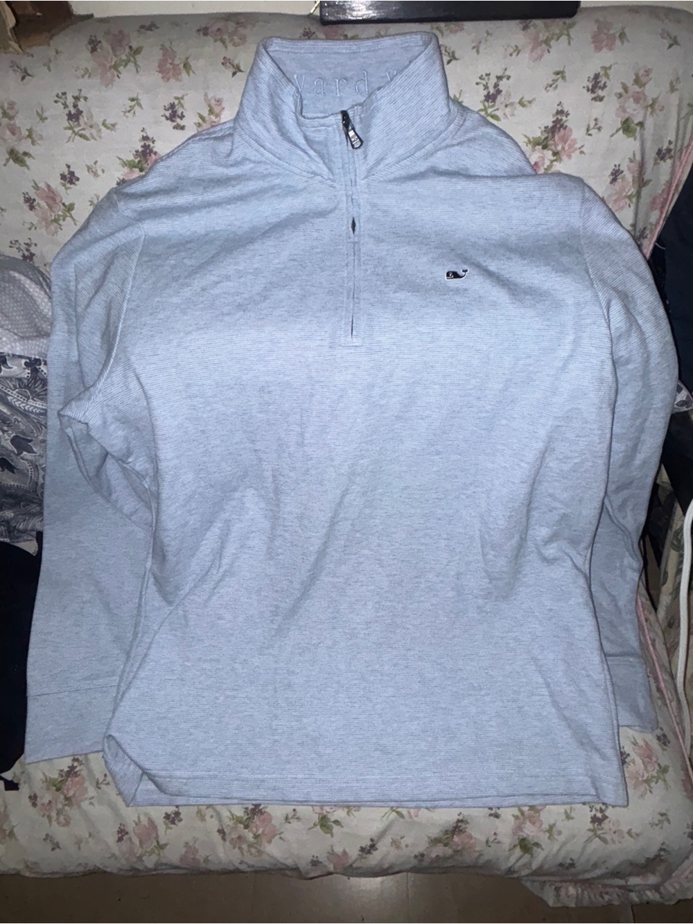 Men's Vineyard Vines Light blue Quarter Zip Up LARGE PGA Golf